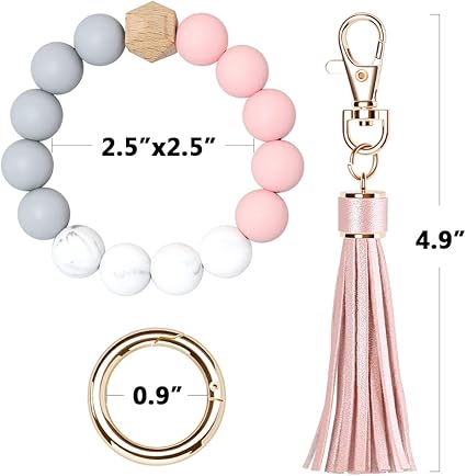 Bracelet Tassel Keychain – Multi-Functional Fashion Accessory & Organizer  Product Description
